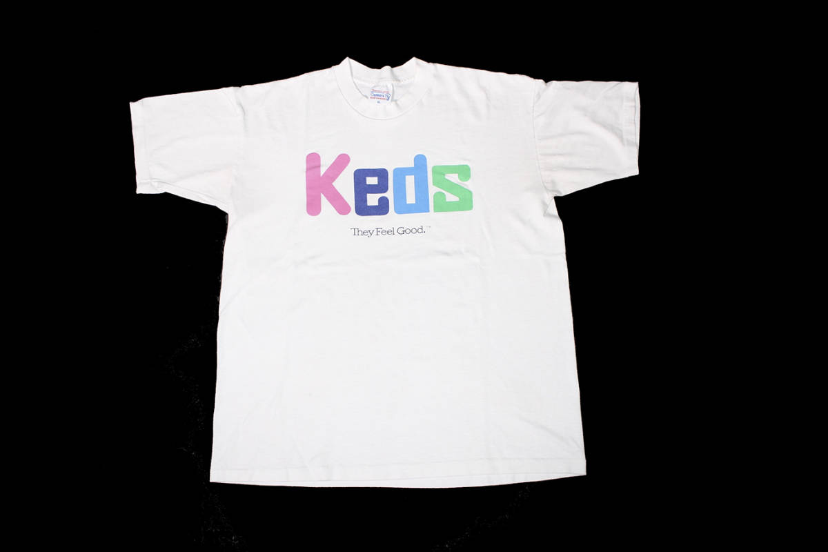 VINTAGE KEDS TEE SIZE XL MADE IN USA KEDS Tシャツ拍卖