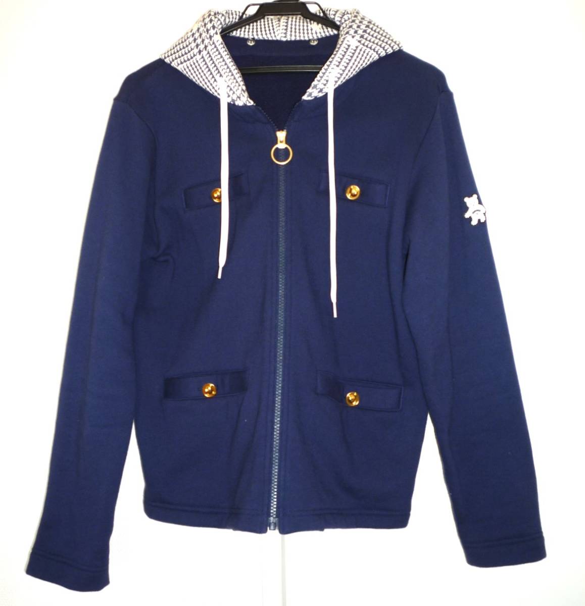 Callaway(キャロウェイ) レディース フード付きスウェットジップパーカー LLサイズ ネイビー色拍卖