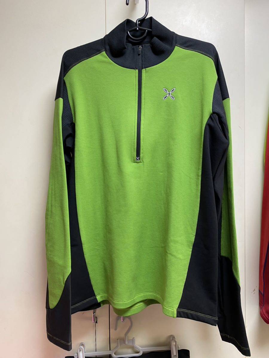 送料格安スピード発送!美品★モンテュラジップフリースシャツ★Mサイズ登山トレランマラソントレッキングハイキングキャンプ拍卖