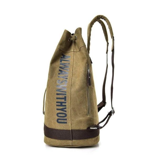 D009:大容量 メンズキャンバスバックパック トラベルバッグ 登山バッグ ショルダーバッグ拍卖