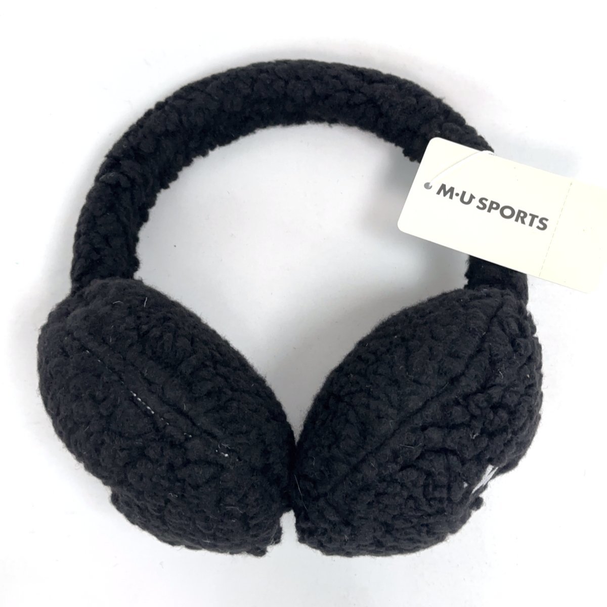 ★MU SPORTS MUスポーツ 801H8858K レディース ボアイヤーウォーマー(ブラック)★送料無料★耳当て/イヤーマフ/防寒/保温/ゴルフ★拍卖