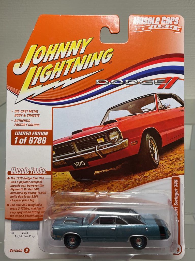JOHNNY LIGHTNING 1970 DODGE DART SWINGER 340 ダッジ ダート スインガー拍卖