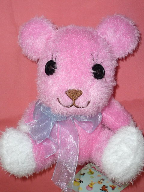 激レア!カワイイ♪ PostPet ポストペット クマのモモちゃん リボン ぬいぐるみ(非売品) ☆拍卖