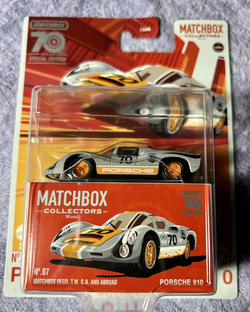 マッチボックス MATCHBOX コレクターズ ポルシェ 910 COLLECTORS 70周年 PORSCHE拍卖