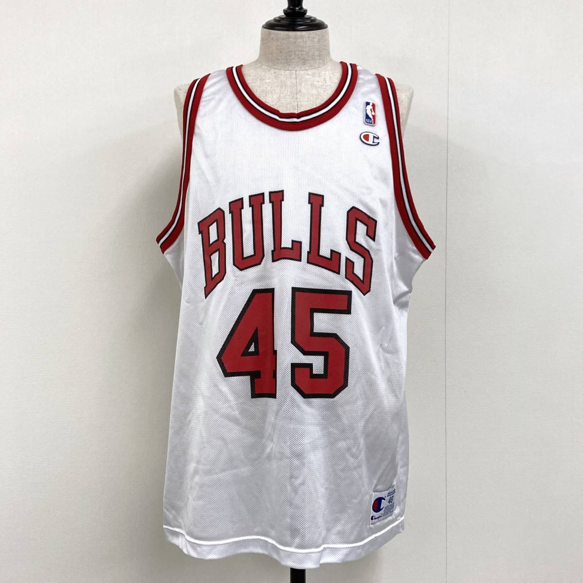 希少 45番 90s Champion JORDAN USA製 CHICAGO BULLS ユニフォーム VINTAGE 48サイズ チャンピオン マイケルジョーダン ビンテージ 785拍卖