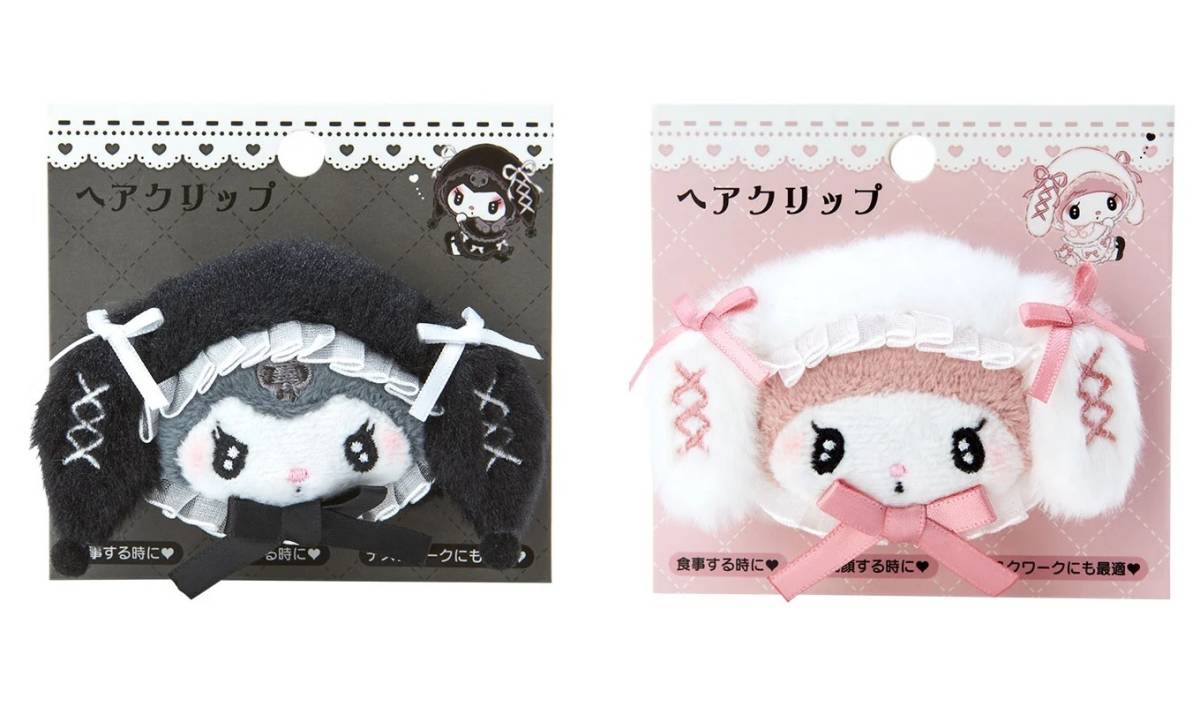 【サンリオ】マイメロ クロミ 月夜のメロクロ マスコット ヘアクリップ ヘアピン ぬいぐるみ マイメロディ 3ZH4851kR510拍卖
