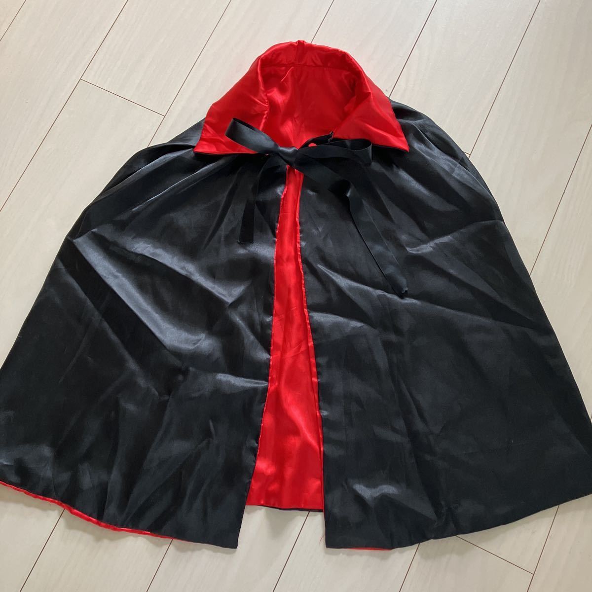 子供用 マント ハロウィン 赤 黒 コスチューム 仮装拍卖