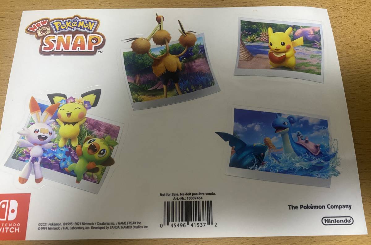★海外版・欧州版★ New ポケモンスナップ Pokemon Snap 購入特典 ステッカー 非売品 激レア拍卖