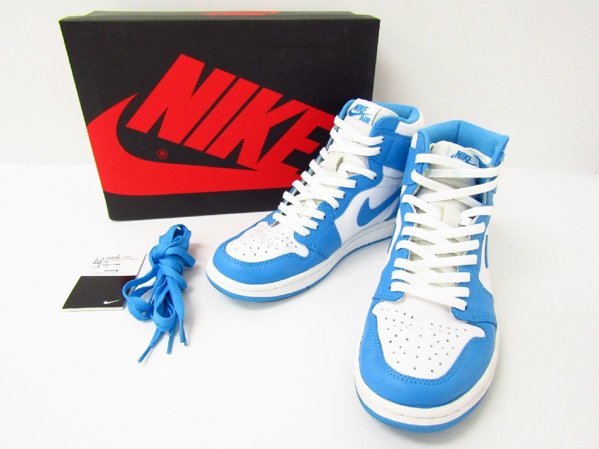 NIKE ナイキ AIR JORDAN 1 RETRO HIGH OG UNC / 555088-117 SIZE:27.0cm ナイキ スニーカー 靴 ≡SH6840拍卖