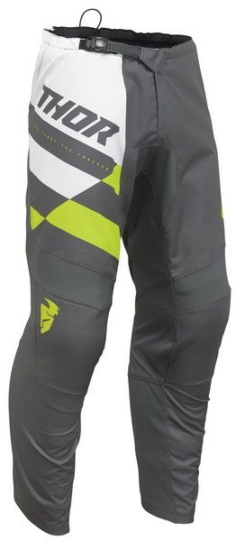 キッズ用 24インチ MXパンツ THOR 24 SECTOR CHECKER チャコール/アシッド 子供用 モトクロス 正規輸入品 WESTWOODMX拍卖