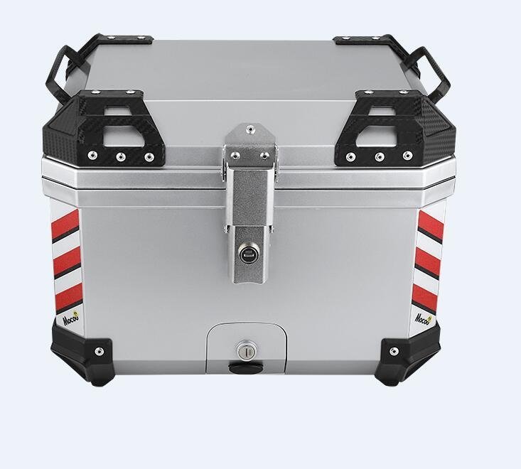 新入荷 品質保証■リアボックス 45L ブラック トップケース 大容量 ツーリング バックレスト装備 持ち運び可能*001拍卖