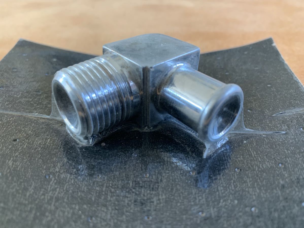 クロームヒーターフィッティングL。インパラ ベルエア カマロ シェベル エルカミーノ コルベット トランザム キャデラックシボレー拍卖