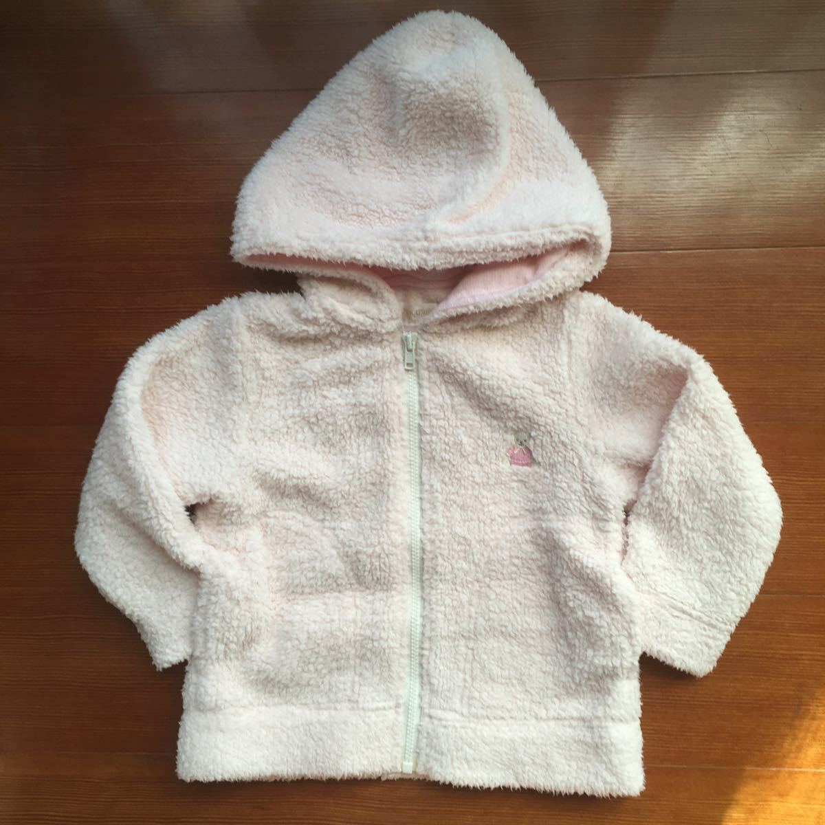 YUMI KATSURA BABY 桂由美 ベビー服 ボアジャケットコート パーカー くまさん 90cm モコモコ素材拍卖