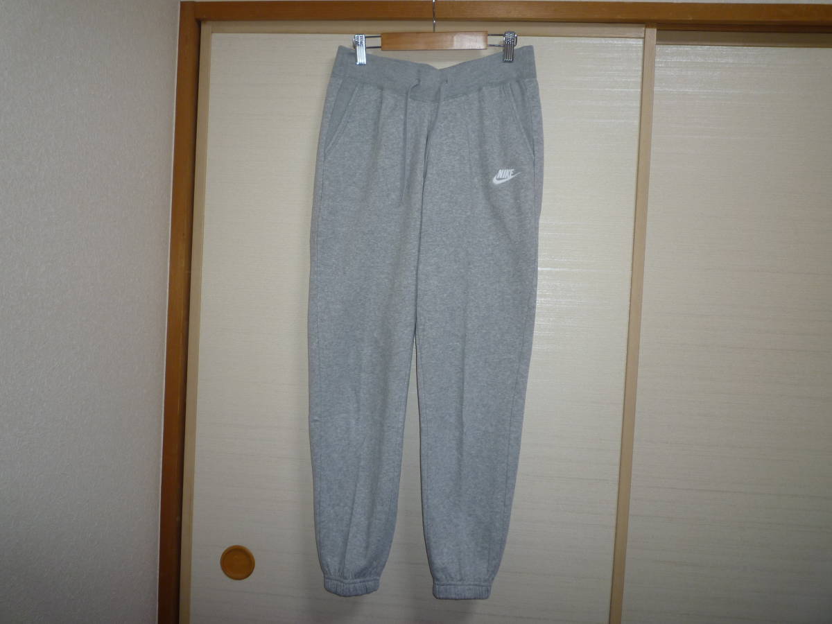ナイキ 裏起毛 ジャージパンツ グレー Sサイズ拍卖