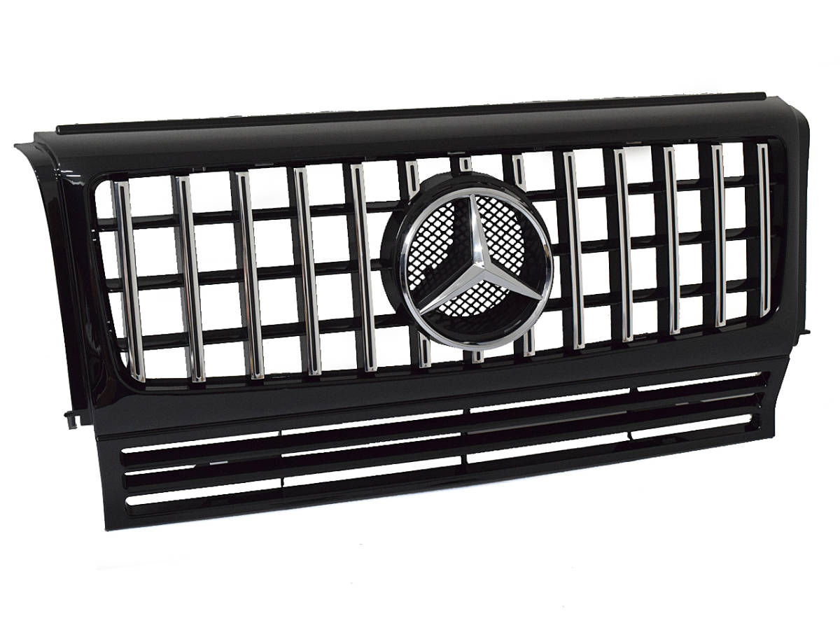 W463 パナメリカーナ グリル フロント 黒塗装済 ブラック GT-type メルセデス ベンツ Gクラス 国内発送 即納 カスタム フェイス 外装 部品拍卖