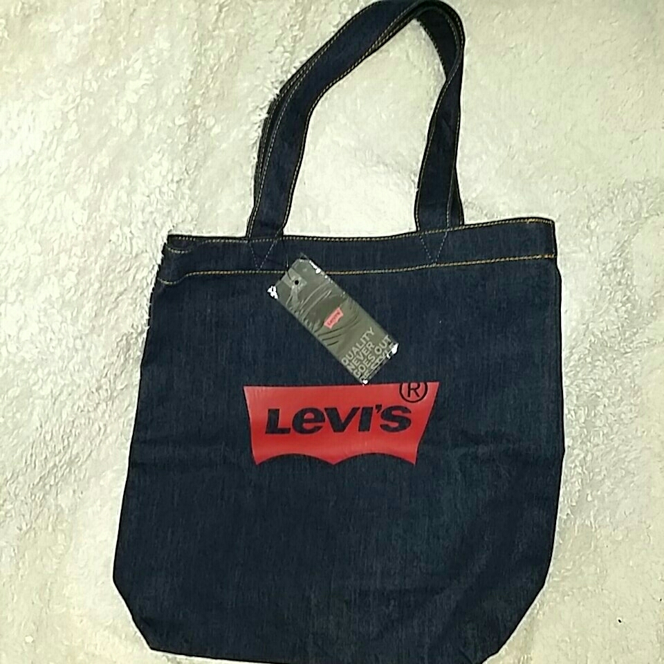 リーバイス ロゴデニム トートバック ネイビー拍卖