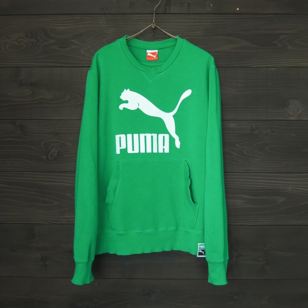 ★PUMA★プーマ★クルーネックスウェットパーカ★グリーン★M拍卖