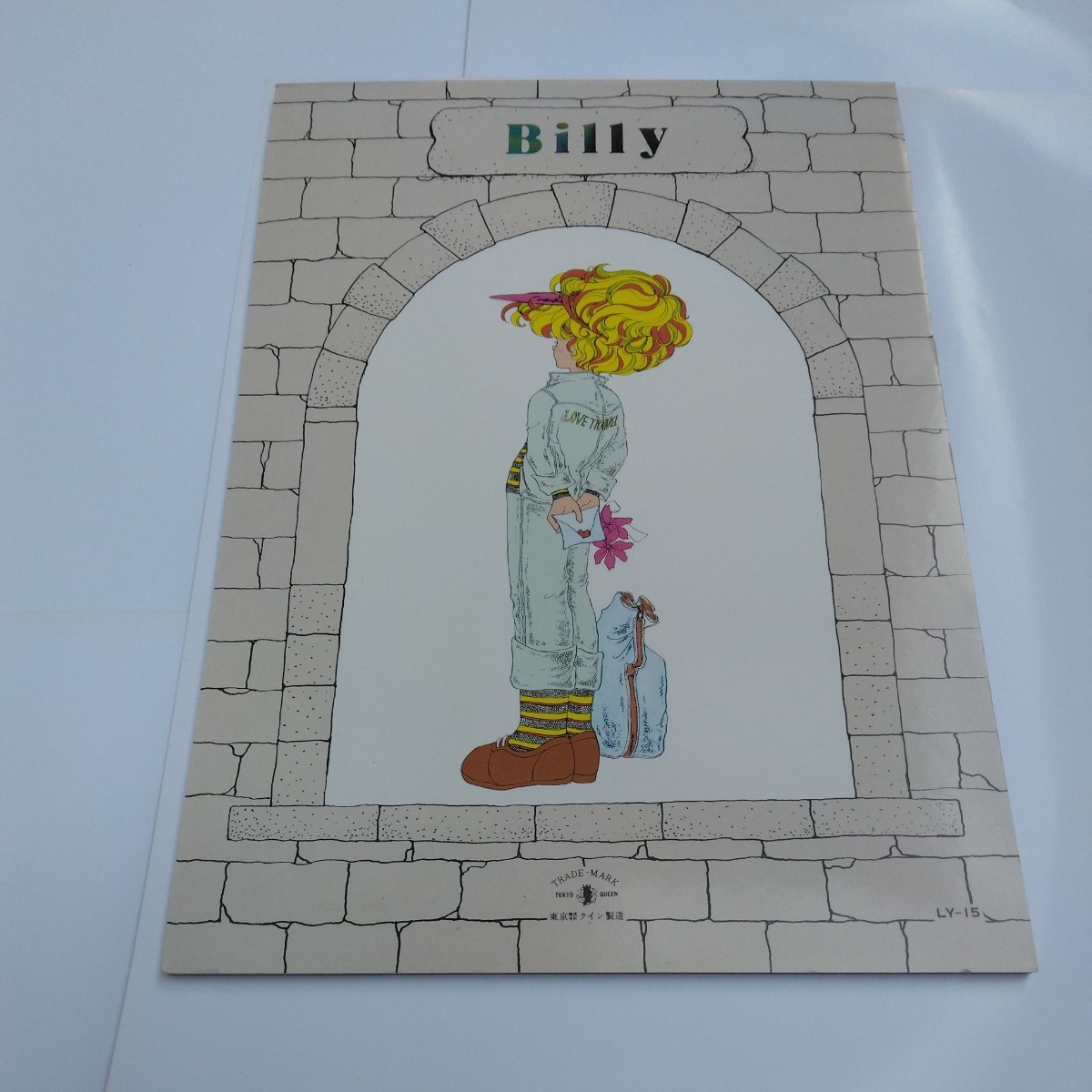 昭和レトロ 雑貨 billy 女の子 便せん 当時品 保管品拍卖