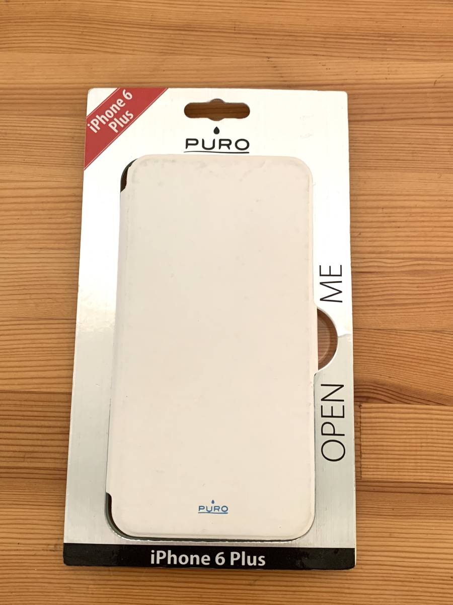 PURO プロ IPC655WALLETWHI1 iPhone 6 Plus BI-COLOR CASE WALLET 3 CARD POCKETS ホワイト 手帳型ケース拍卖