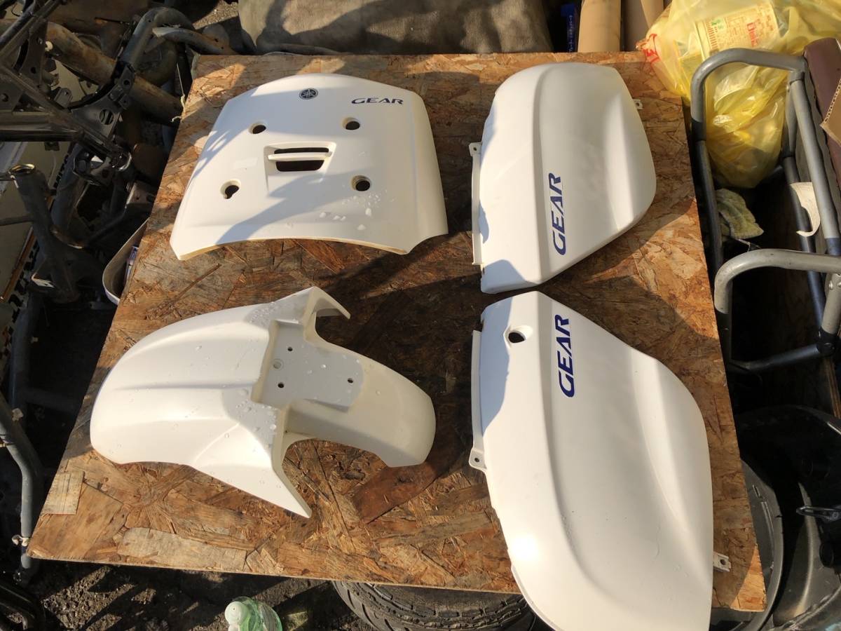 【50016】 GEAR ギア UA06J (372番台~) 純正 外装 フロント カウル サイド カバー フェンダー ボディ セット拍卖