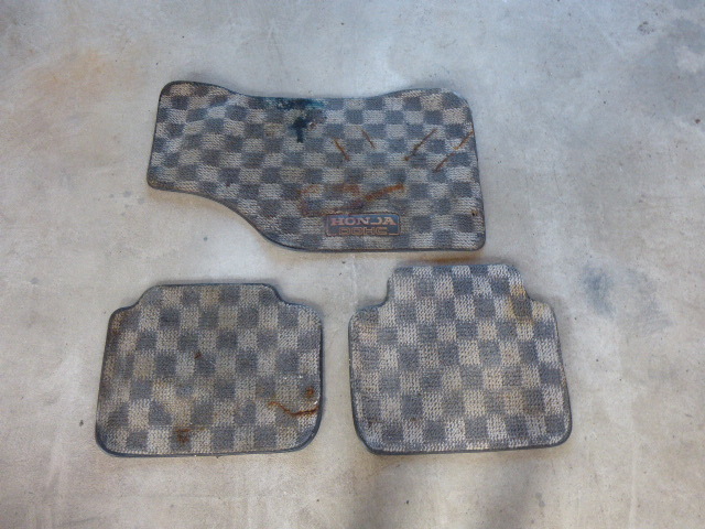 ワンダーシビックsi zcエンジン フロアマット 3枚セット拍卖