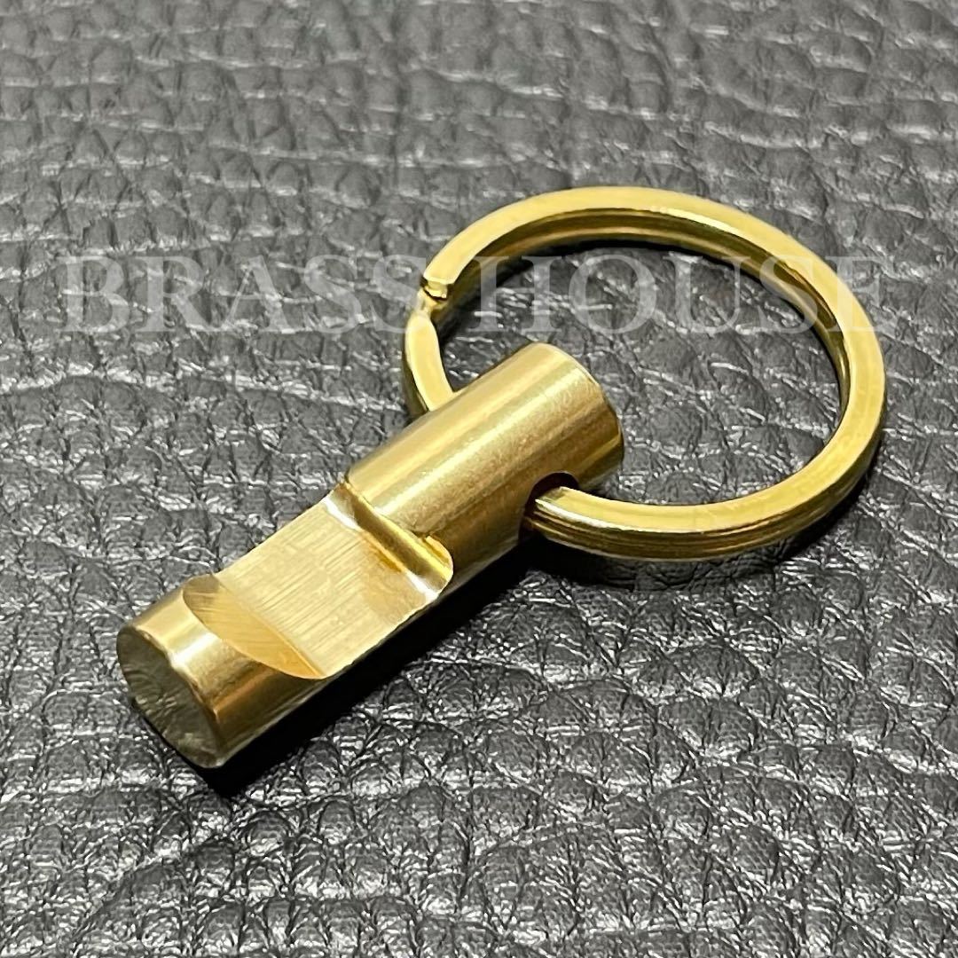 A15 真鍮製 ボトルオープナー ビールバーツール キーホルダーリング付き 栓抜き ウォレットチェーン ブラス キーリング拍卖
