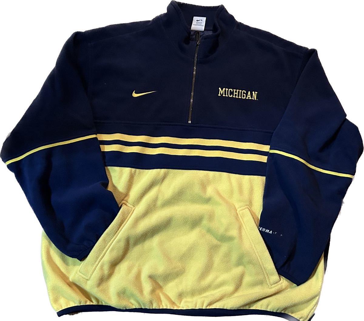 90s Nike Michigan Half Zip Fleece Jacket ナイキ ミシガン フリース ハーフジップジャケット Vintage ヴィンテージ ブルゾン拍卖