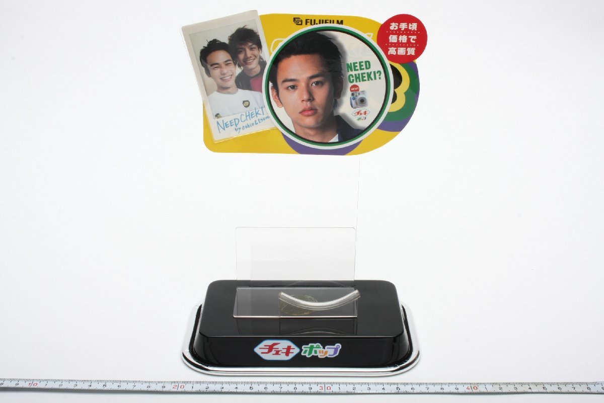 ※ Fujifilm 富士フィルム 展示台 チェキポップ Cheki instax 妻夫木聡 幅:17.5cm 奥行:11.5cm 高さ:2.5cm 3784拍卖