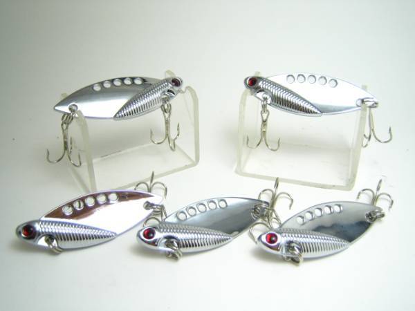 【送料無料】ルアーセット メッキ仕様 メタルバイブ 10個セット 10g 50mm 鉄板 シーバスルアー拍卖