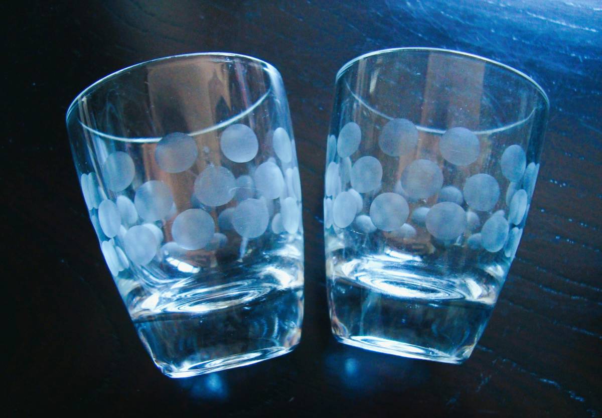 冷酒 盃 サカズキ カットガラス OtkGlass ガラス工芸 2個拍卖