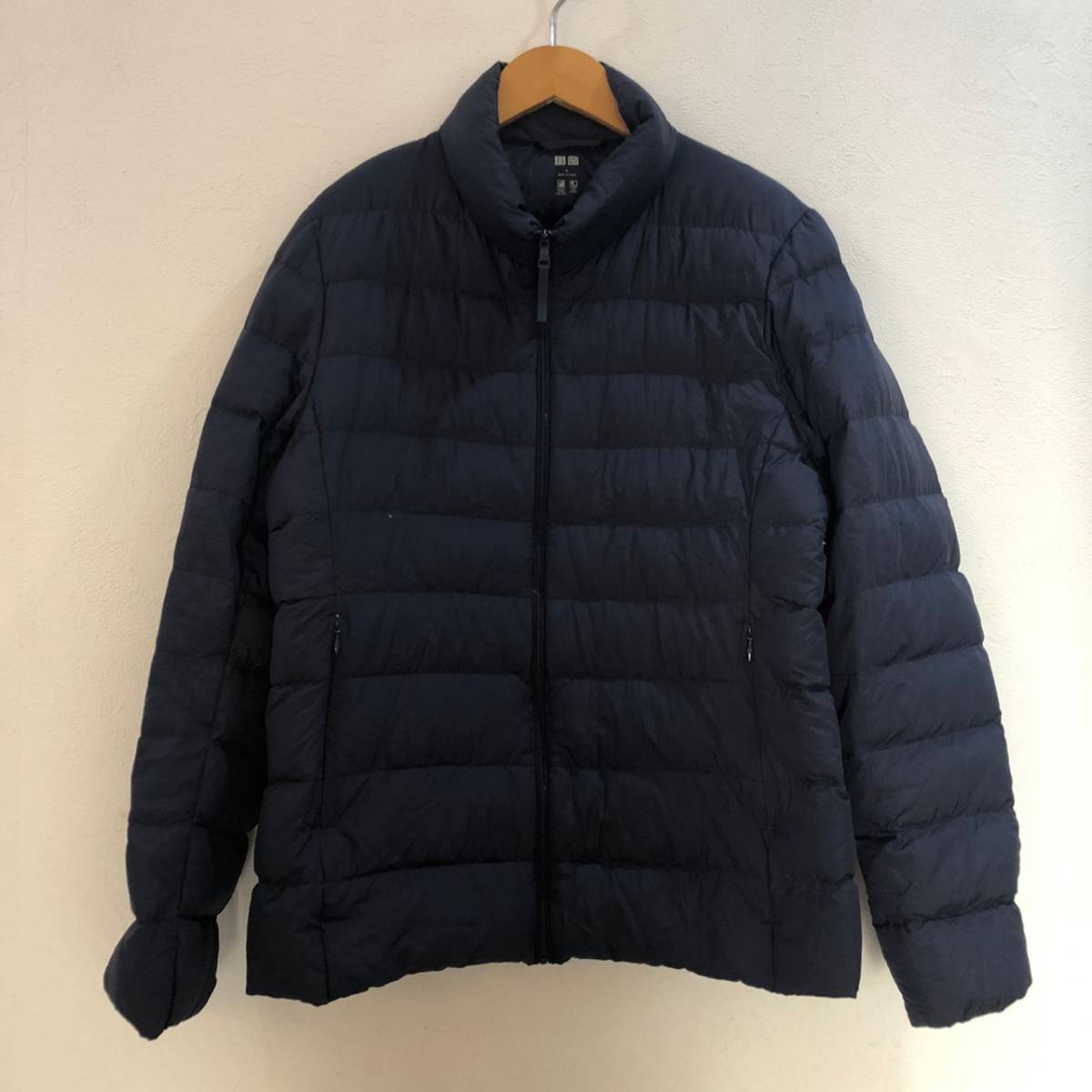 UNIQLO/ユニクロ 長袖 ウルトラライトダウンジャケット ネイビー 紺 レディース L拍卖