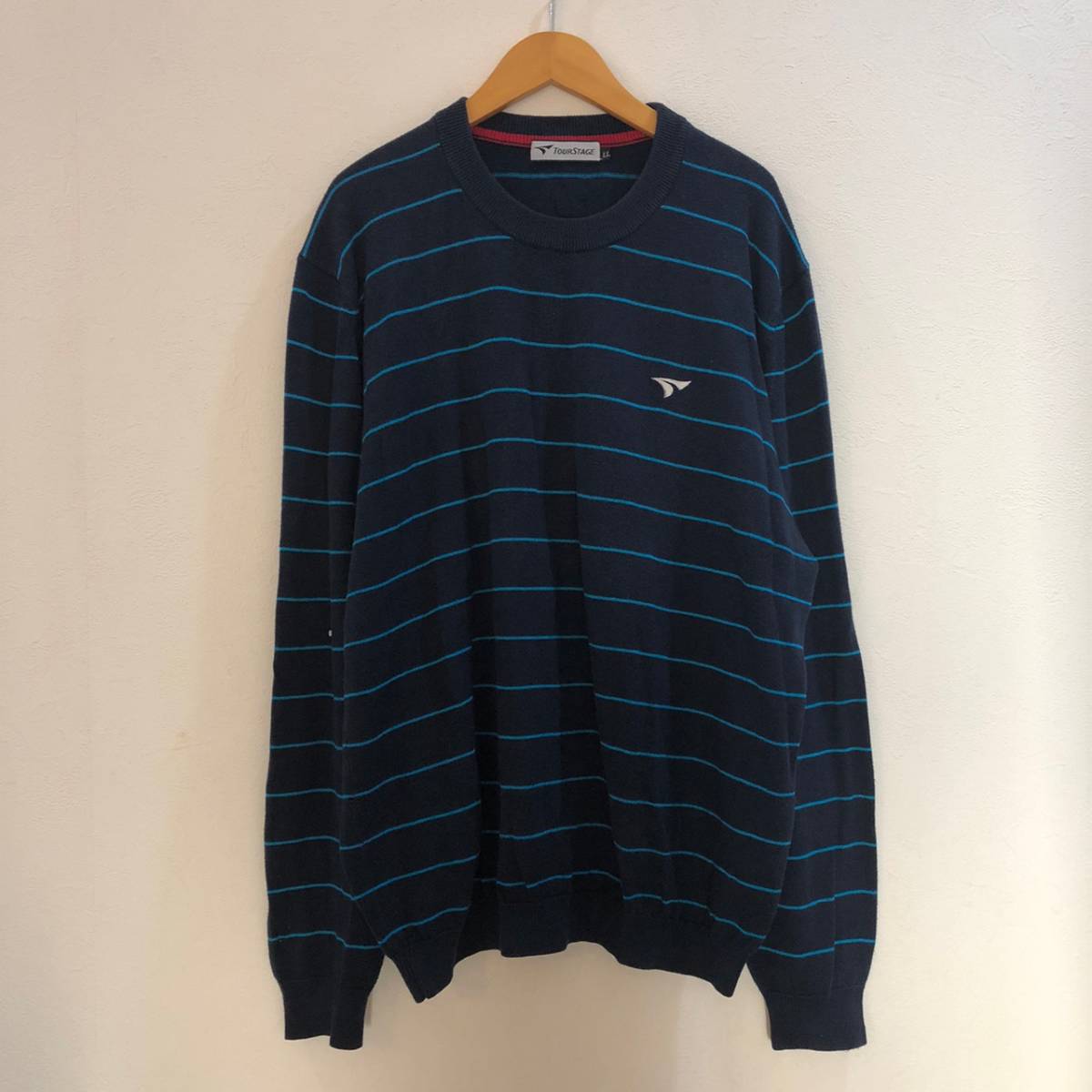 TOUR STAGE/ツアーステージ 長袖 セーター ゴルフ ネイビー 紺 メンズ LL拍卖