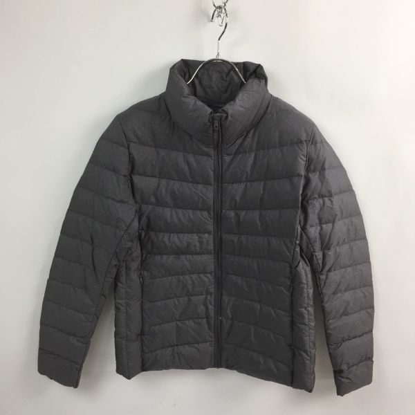 UNIQLO/ユニクロ ウルトラライダウンジャケット グレー サイズM レディース アウトドアキャンプ拍卖