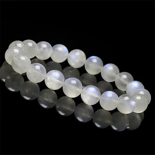 〔K1229-9m〕9mmブルームーンストーン ブレスレット拍卖