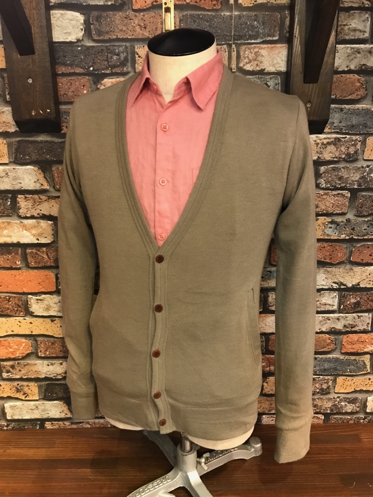 F919 メンズカーディガン ICHI-MIRI イチミリ おしゃれ カジュアル 人気 無地 ベージュ ICHI-MILE GRATORY イチマイルグラトリー/ S拍卖