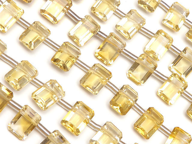 シトリン レクタングルファセットカット 7×5mm【プレミアムカット】【1連販売】 / 9-21 ST7LG拍卖