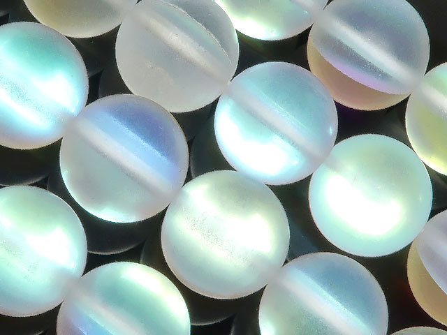 フロスト加工 ルナフラッシュ 丸玉 12mm【1連販売】 / 5-22 ORLN12WHFS拍卖