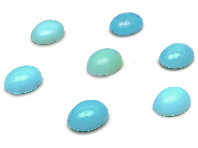 アリゾナ産 キングマンターコイズ カボション 8×6mm 4コ販売 / 84-4 TQ8KB2拍卖