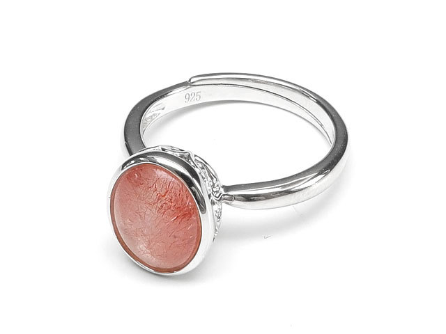 ストロベリークォーツ リング No.37【サイズ調節可能フリーサイズ】【1点もの】 / 60-19 SB-RG37拍卖