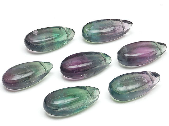 粒販売 マルチカラーフローライト ペアシェイプ 15×7mm【2粒販売】 / T070 FR15PS拍卖
