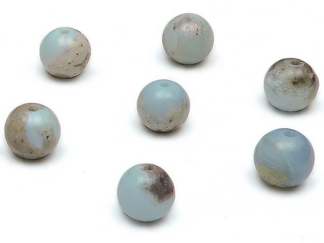 粒販売 オーウィーブルーオパール 丸玉 6mm 7粒販売 / T041 OPBU6OW拍卖