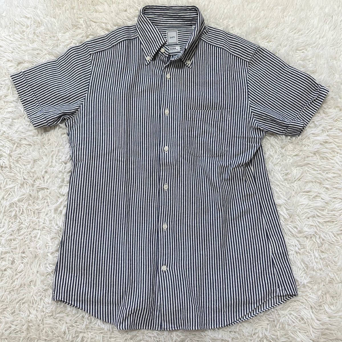 半袖シャツ ギンガムチェック SHIPS M拍卖