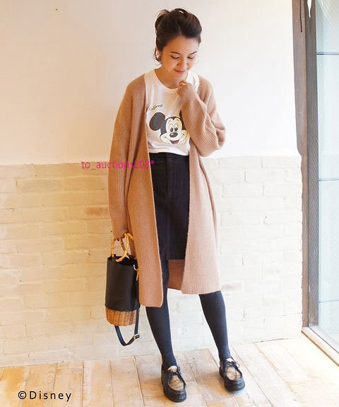 FRAMeWORK フレームワーク ◆ 新品 Vネックロングカーディガン キャメル ◆ \23,760税込-拍卖