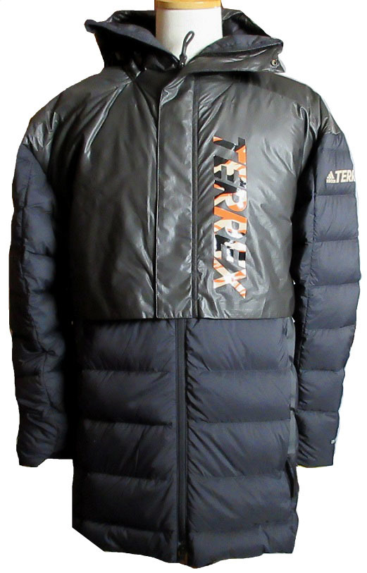 アディダス ゴアテックス テレックス マイシェルター 撥水ダウンパーカー Mサイズ 黒 ブラック Gore-tex インフォニアム拍卖