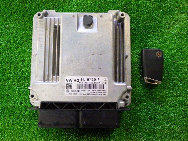 ★VW ティグアン TDI 5NDFGF 2019/5 5N★エンジンコンピューター キー セット 04L907309P 純正 中古 DFG拍卖