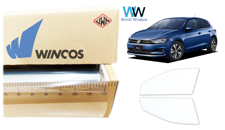 透明遮熱フィルム IR-90HD ポロ (AWCHZ/AWDAD) カット済みカーフィルム フロントドアセット拍卖