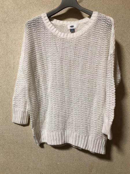 OLDNAVY オールドネイビー 8分袖 セーター 綿・麻 M拍卖