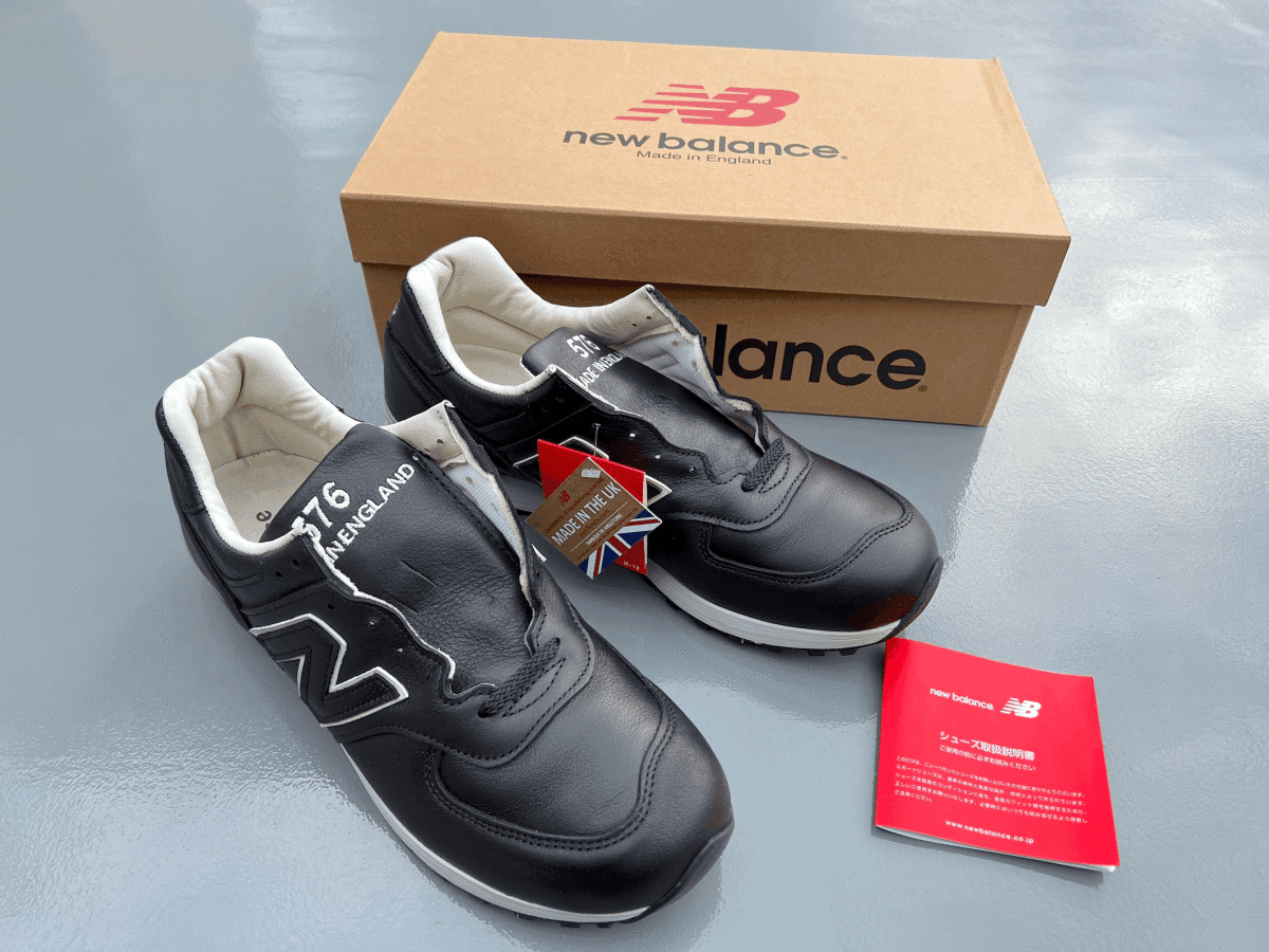 【LIMITED EDITION】NEW BALANCE LM576UK BKU BLACK UK製 US9.5 27.5cm オールレザー 新品 限定M576 イギリス英国製 ブラック NBスニーカー拍卖