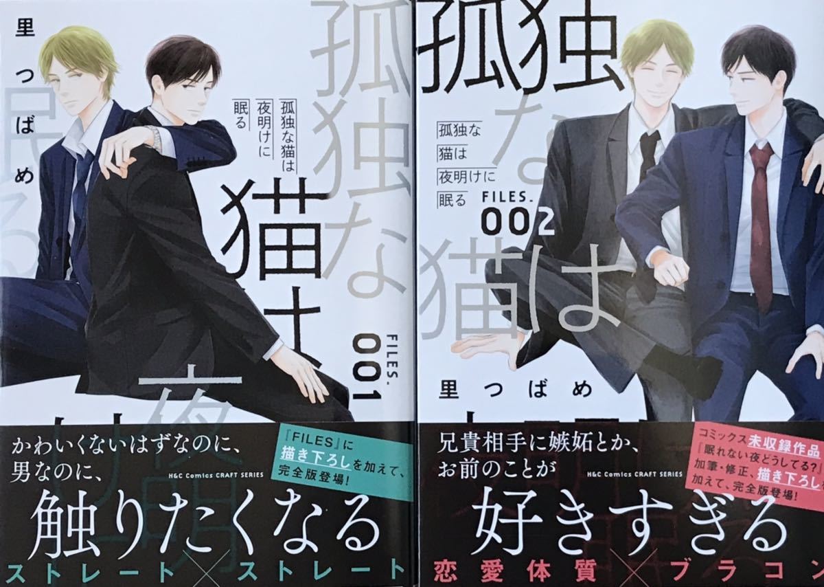 孤独な猫は夜明けに眠る FILES.001+002 里つばめ 2冊同時購入特典非売品イラストビジュアルボード、ペーパー2枚付き 最新刊拍卖