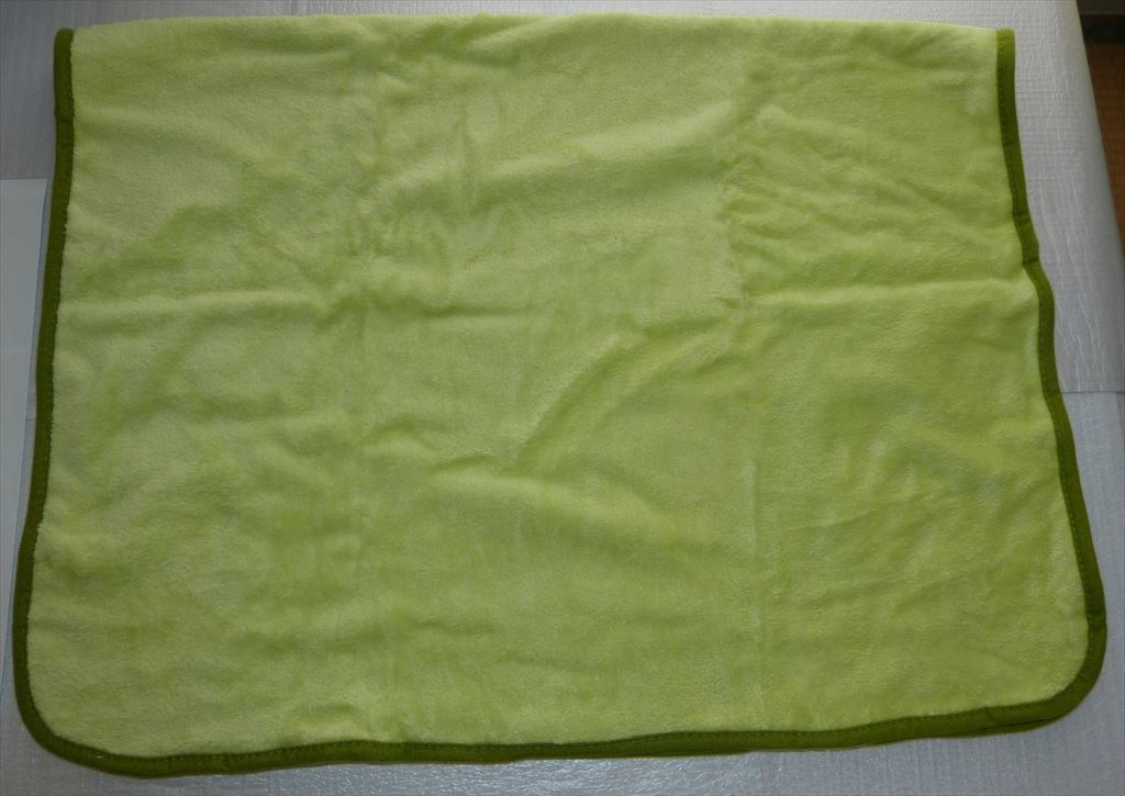 ★ フリースブランケット ひざ掛け 新品未使用 若草色 ★拍卖